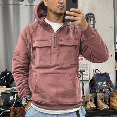Pullover maschile con cappotto in colore solido Pullover casual per autunno e inverno