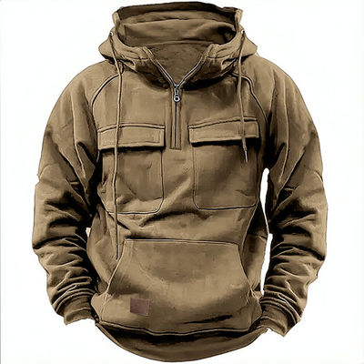 Pullover maschile con cappotto in colore solido Pullover casual per autunno e inverno