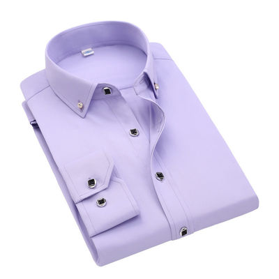 Galleria bianca maniche lunghe Unisex camicie abiti da uomo camicie da polo