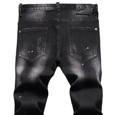 Colore di blocco di stampa modello jeans da uomo per logo personalizzato e disegno disegnato a mano