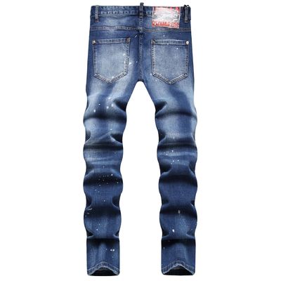 Giubbotti da uomo Slim Fit Mid Waist Baggy Jeans con adesivi digitali