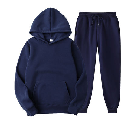Pantaloni da ginnastica e felpe in poliestere traspiranti Set per uomini Felpe personalizzate Abbigliamento sportivo