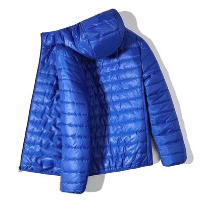 Cappotto a bolla di cotone con cappuccio caldo e leggero e traspirante per uomini nelle dimensioni S-6XL