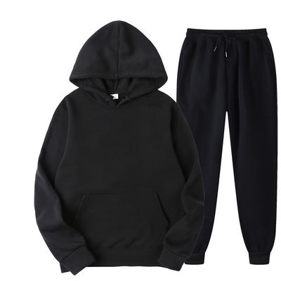 Pantaloni da ginnastica e felpe in poliestere traspiranti Set per uomini Felpe personalizzate Abbigliamento sportivo