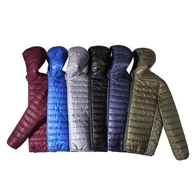 Cappotto a bolla di cotone con cappuccio caldo e leggero e traspirante per uomini nelle dimensioni S-6XL