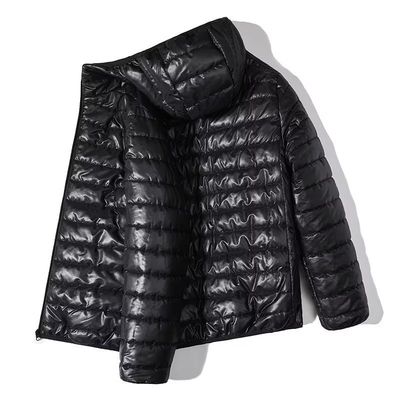 Cappotto a bolla di cotone con cappuccio caldo e leggero e traspirante per uomini nelle dimensioni S-6XL