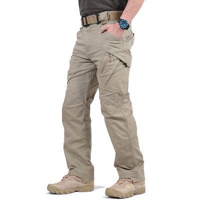 Abbigliamento da strada d'autunno Pantaloni khaki Pantaloni da carico maschile per attività all'aperto