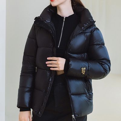 Unisex Casual Print Meccanico Patto in giù Abbigliamento invernale Peso leggero Piuma Puffer Coat