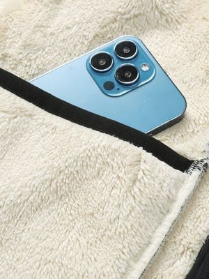 Grande taglia abito da uomo casual all-match con rivestimento di velluto e colletto da stand