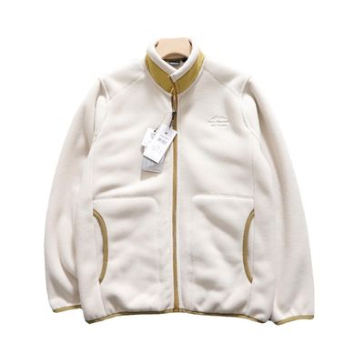 Vello polare ricamato Unisex spessito colletto caldo uomo giacca cappotto a maglia
