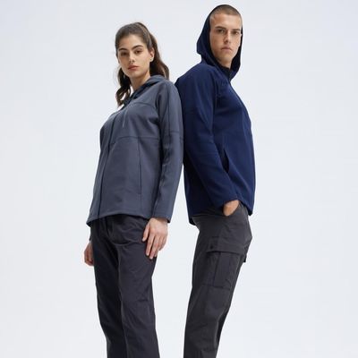 Giacca con cappuccio e cerniera per uomini Cardigan sportivo a maglia con decorazione stampata in 3D