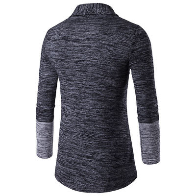 XMAMLON OEM abbigliamento da maglieria casual da uomo Cardigan a manica lunga con punti di colore a contrasto