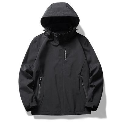 Giacca da vento in poliestere per uomini XMAMLON Custom Full Zip Up Training Light Weight