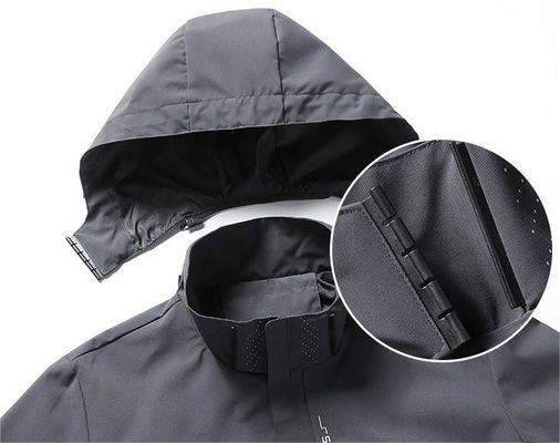 Giacca da vento in poliestere per uomini XMAMLON Custom Full Zip Up Training Light Weight