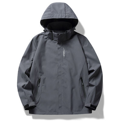 Giacca da vento in poliestere per uomini XMAMLON Custom Full Zip Up Training Light Weight