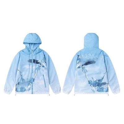 Stagione autunnale XMAMLON Logo ricamato Windbreaker Streetwear Giacca per uomini e donne