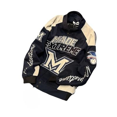 High Street Style Motocicletta invernale Baseball Jersey Varsity Giacca maschile Unisex Per Uomini