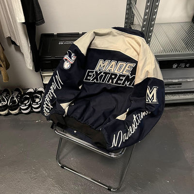 High Street Style Motocicletta invernale Baseball Jersey Varsity Giacca maschile Unisex Per Uomini