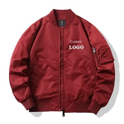 Giacca da uomo MA1 Flight Bomber con ricamo personalizzato