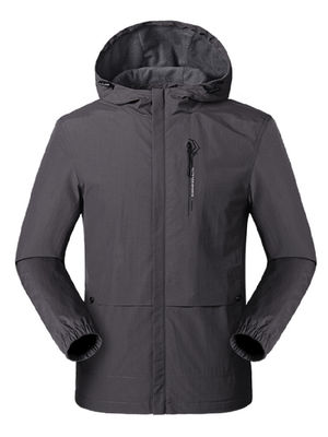 Giacca da safari con cerniera a misura di spessore Giacca colorata Windbreaker Giacca tessuta Tactical Mens Giacca