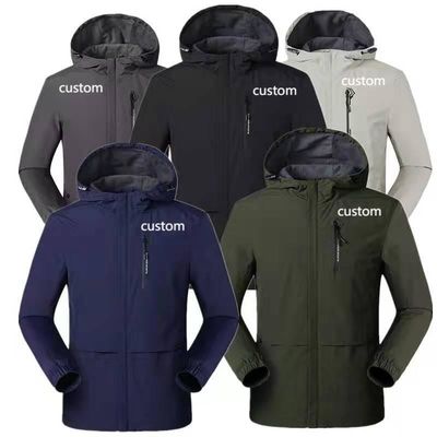 Giubbotto da caccia nero reversibile da uomo Respirante impermeabile Abbigliamento da sci Contaglio speciale