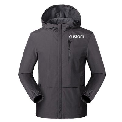 Giubbotto da uomo con cappuccio invernale nero Tasche personalizzate Abbigliamento da lavoro Giacca da esterno