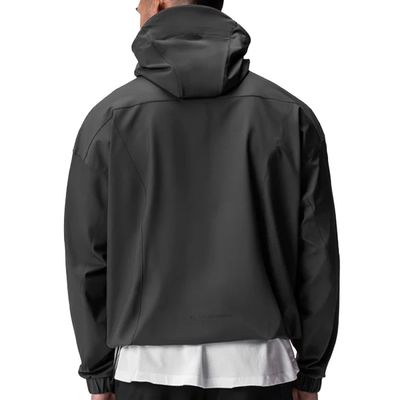 Cappuccio a calza impermeabile da uomo, giubbotto da corsa in nylon spandex